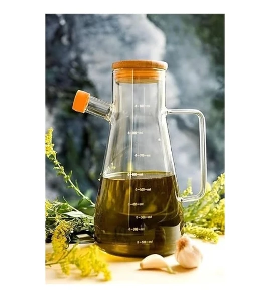Borosilikat Cam 900 ml. Yağdanlık - Resim 5
