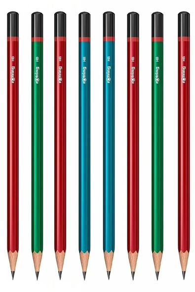 Rotring Kurşun Kalem 12 Li 1 Paket Mercanlı Siyah Kurşun Kalem HB Kurşun Kalem Okul Büro Ofis ürün görseli 1