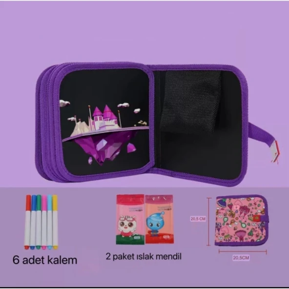 Temizlenebilir Renkli Çizim Defteri - Resim 4