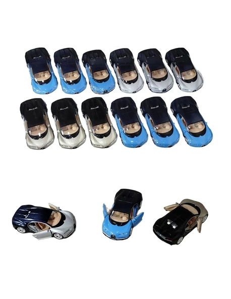 43738 WELLY DIE CAST PULL BACK BUGATTI CH(Belirtilen fiyat, tekli satış için adet fiyatıdır.) ürün görseli 1