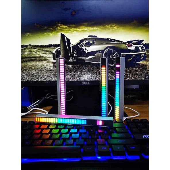 RGB Sese Duyarlı Taşınabilir Ekolayzer LED Çubuk ürün görseli 1