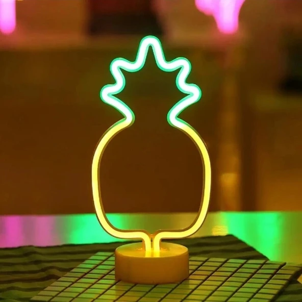 Ananas Neon LED Lamba - Resim 4
