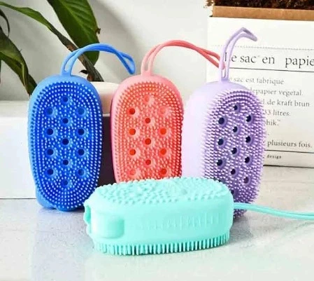 Süngerli Silikon Banyo Kesesi - Resim 5