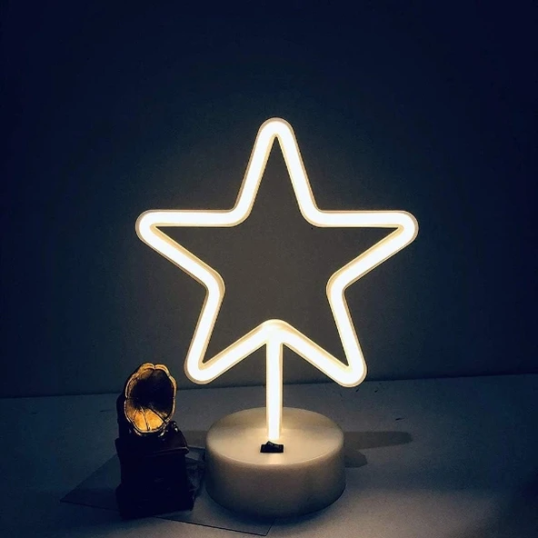 Yıldız Neon LED Lamba - Resim 5