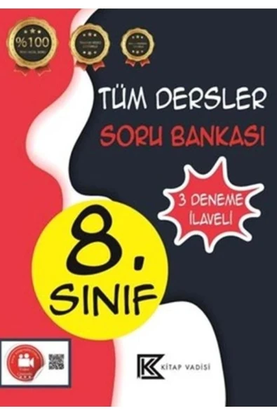 8.Sınıf Tüm Dersler Soru Bankası Kitap Vadisi ürün görseli 1