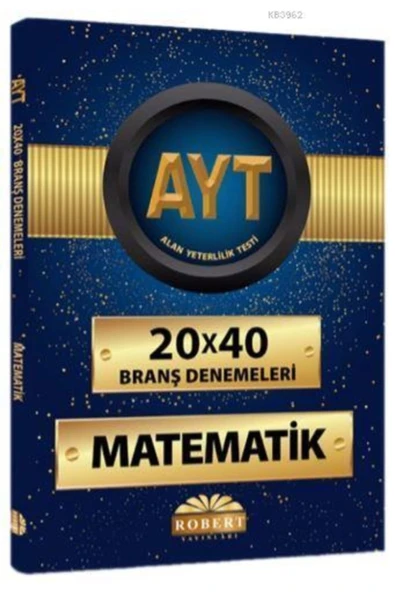 Robert Ayt Matematik 20X40 Branş Denemeleri ürün görseli 1