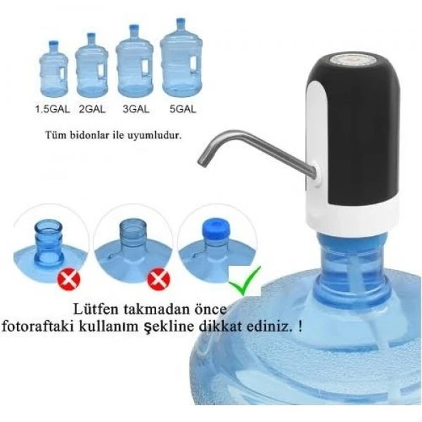 Şarjlı Damacana Su Pompası - Resim 4