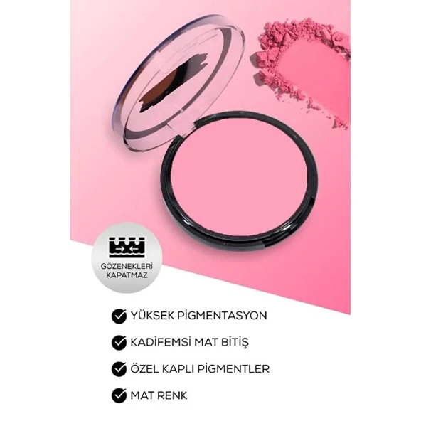 3'lü Matte Powder Allık Seti - Resim 5