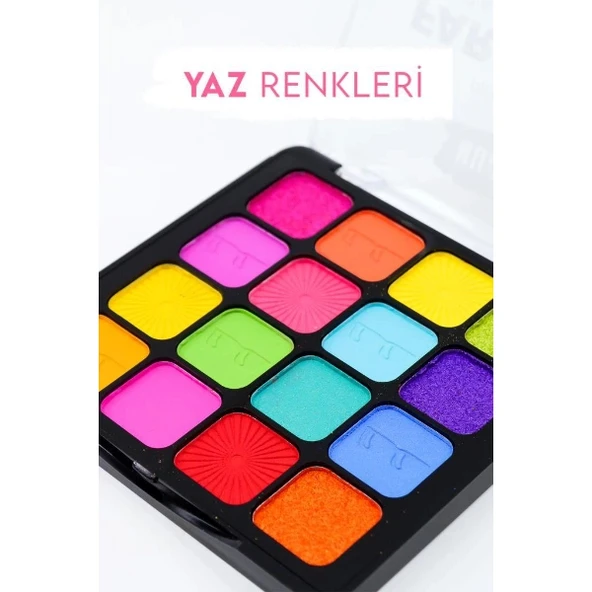 16'lı Yaz Far Paleti - 2'li Set - Resim 4