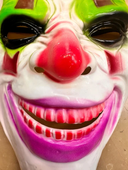 Psikopat Palyaço Temalı Joker Maskesi - Resim 3