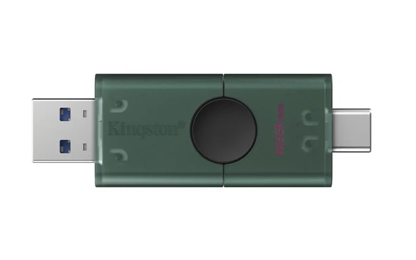 Kingston Dtdeg2-128Gb 128Gb Usb-A + Usb-C 3.2 Gen 1 Datatraveler Duog2 Flash Bellek ürün görseli 1
