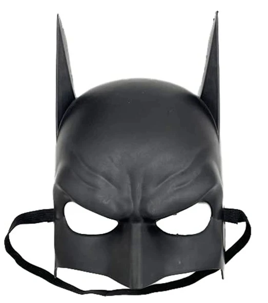 Siyah Çocuk Batman Maskesi Lastikli - Resim 3