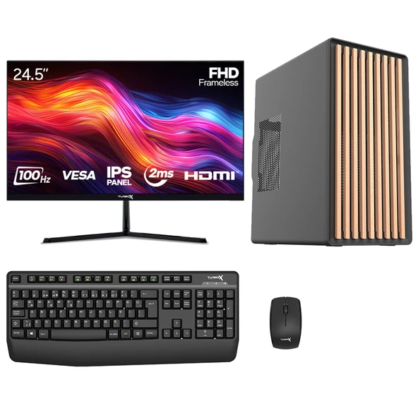 Turbox Tx8664 i5 4440 16GB Ram 512GB SSD 24.5 inç Monitör Masaüstü Ofis Oem Paket ürün görseli 1