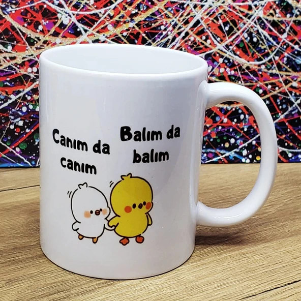 Canım Da Canım Balım Da Balım Tasarımlı Kupa Bardak ürün görseli 1