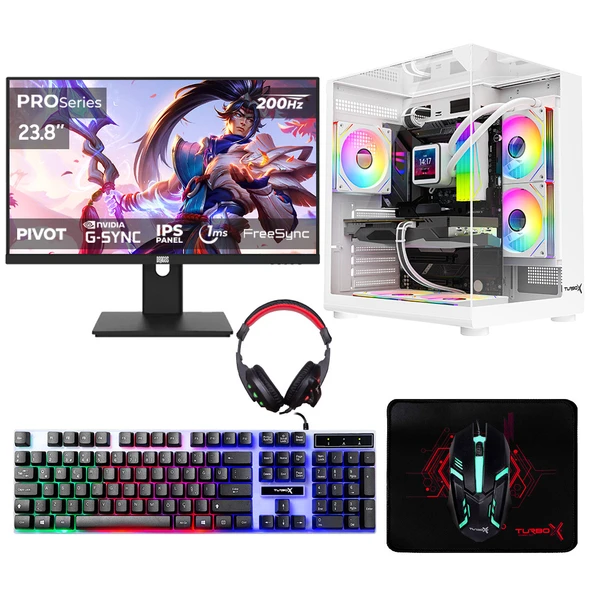 Turbox Tx8553 i5 12400F 16GB 512GB NVMe RTX3050 23.8 200Hz Oyuncu Oem Paket ürün görseli 1