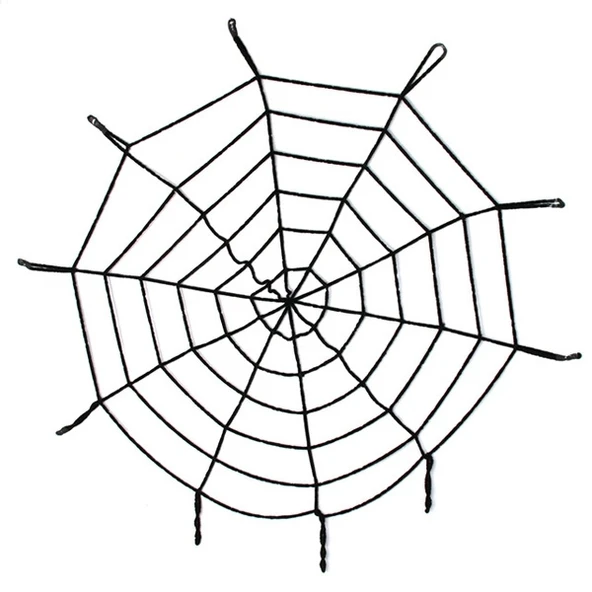 Halloween Cadılar Bayramı Örümcek Ağ Dekor Siyah ürün görseli 1