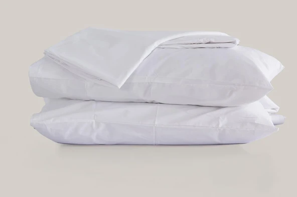Sleeptown Celia Pamuk Luxury Yıkanabilir Mevsimlik Otel Nevresimi Çift Kişilik Nevresim 200x220  Beyaz 200x220 ürün görseli 1