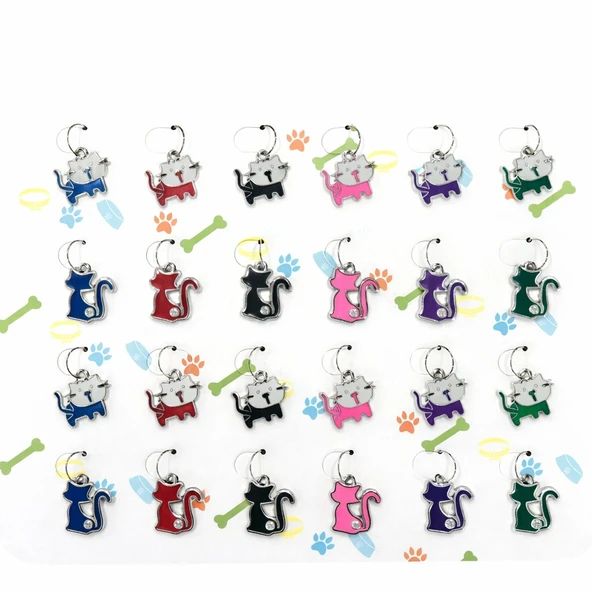 Nunbell Kedi İsimlik Yuvarlak 1 TANE ürün görseli 1