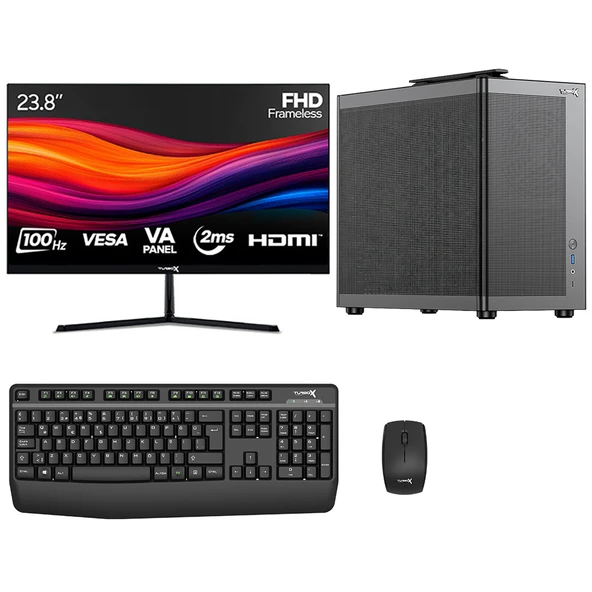 Turbox Tx8686 i5 3470 8GB Ram 512GB SSD 23.8 inç Monitör Masaüstü Ofis Oem Paket ürün görseli 1