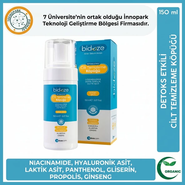 Bidoze Detoks Etkili Cilt Temizleme Köpüğü 150 Ml | Propolis Kolajen ve Ginseng ürün görseli 1