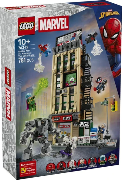 LEGO Super Heroes 76342 Spider-Man vs. Mysterio: The Daily Bugle ürün görseli 1