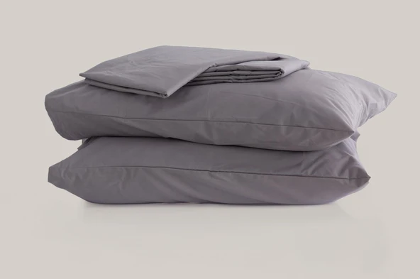 Sleeptown Celia Pamuk Luxury Yıkanabilir Mevsimlik Otel Nevresimi Tek Kişilik Nevresim 160x220  Antrasit 160x220 ürün görseli 1