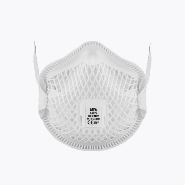 S-267VFFP2 NR D Ventilli Maske 25 ADET ürün görseli 1