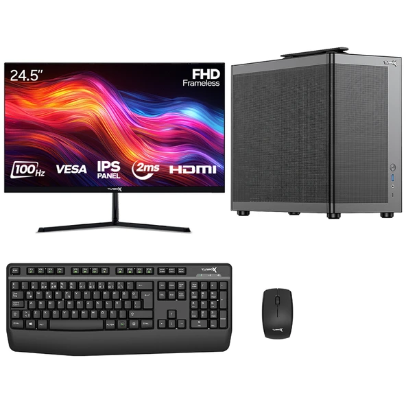 Turbox Tx8709 i5 3470 8GB Ram 256GB SSD 24.5 inç Monitör Masaüstü Ofis Oem Paket ürün görseli 1