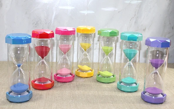 Plastik Çerçeveli Renkli 10 Dk Kum Saati ürün görseli 1