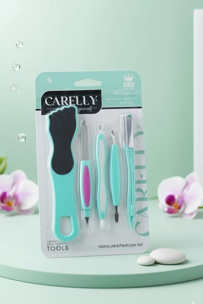 Zersan Cr-3106 Carelly 5li Kişisel Bakım Seti Manikür Pedikür Seti El Ayak Tırnak Bakımı ürün görseli 1