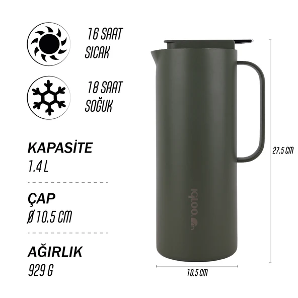 Igloo Hornet Sürahi Termos 1.4 Litre - Resim 9