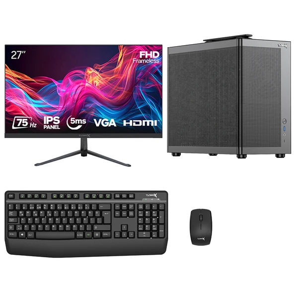 Turbox Tx8745 Intel Core i5 6400 16GB Ram 256GB SSD 27 inç FHD Monitör Oem Paket ürün görseli 1