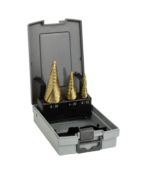 Bosch HSS-TiN 3'lü Pro-box 4-12.4-20.6-30 mm Kademeli Delme Ucu Seti - 2608587432 ürün görseli 1