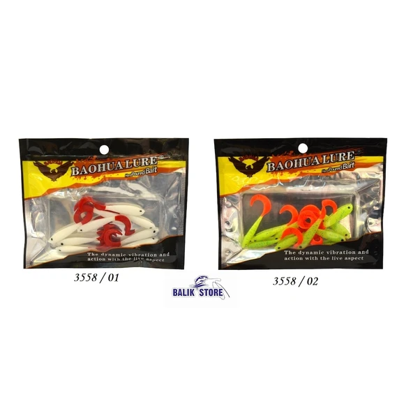 3558 Hıper Soft 4.5Cm 10Lu Paket Lrf Silikonu  01 ürün görseli 1