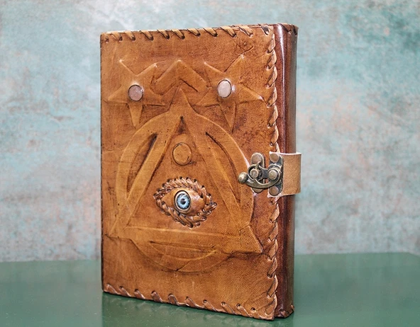 Taşlı Deri Defter Model 4 ürün görseli 1