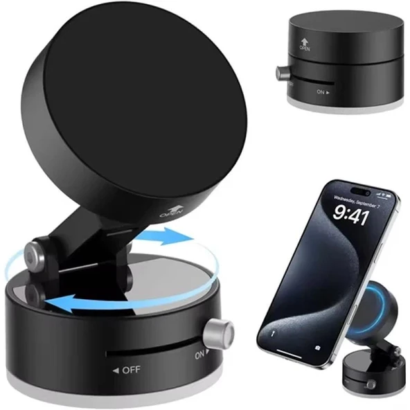3B Trend Mıknatıslı Katlanabilir Telefon Tutucu Torpido ve Cam Uyumlu Manyetik Telefon Tutucu ürün görseli 1