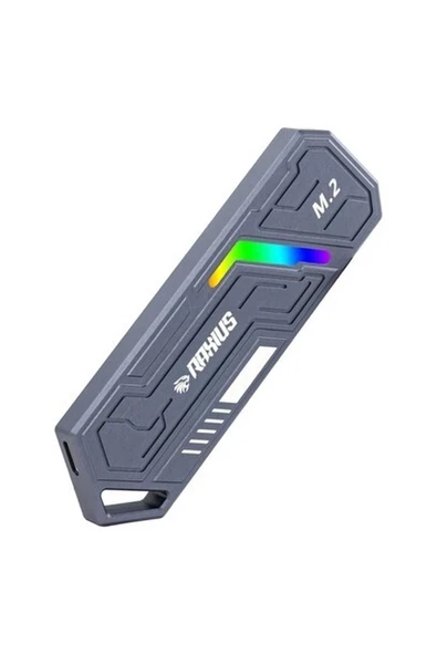 Raxius DK03 Usb-A/type-C Kablolu Rgb 1tb 22X80 M.2 Nvme Taşınabilir Harici SSD ürün görseli 1