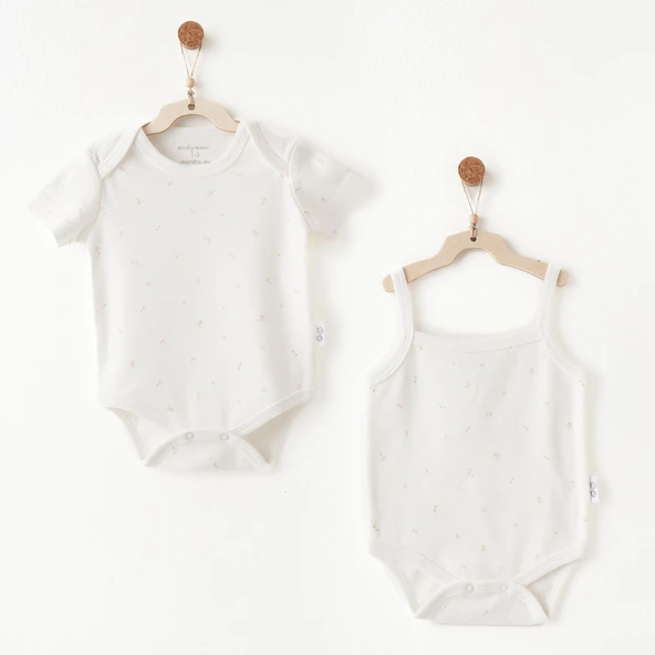 Kız Bebek Body 2 Parça Body ANW-AC26514 ürün görseli 1
