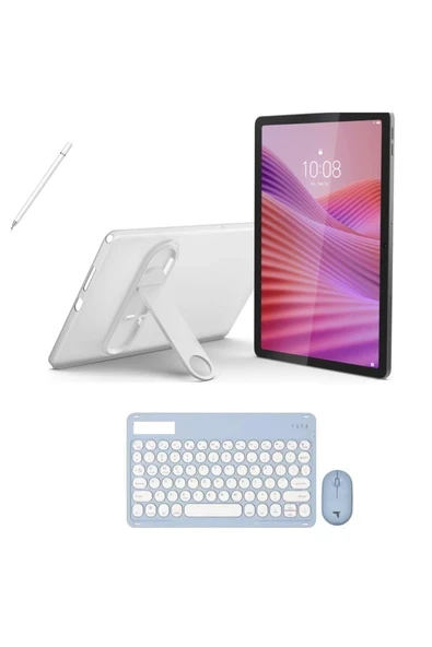 Tab 4GB RAM 128 GB HAFIZA 10.1\"İNCH M10 GRİ TABLET+ŞEFFAF KILIF+ MAVİ KLAVYE MOUSE+KALEM ürün görseli 1