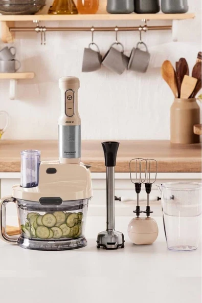 Mastermaid Prosteel 2000W Mutfak Robotu, Soft Cream LXSHP 1055529 ürün görseli 1