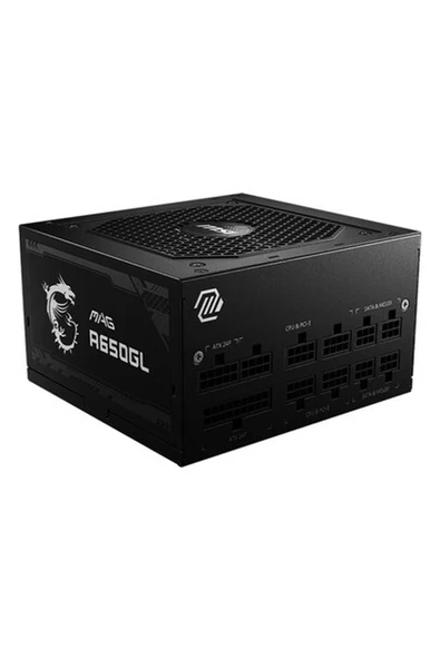 MSI PSU MAG A650GL 650W 80+ GOLD POWER SUPPLY ürün görseli 1