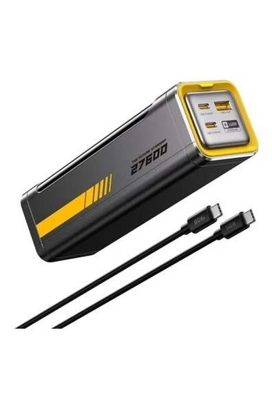 Aohi Starship 27.600 Mah 240W Pd3.1 Powerbank, Akıllı Dijital Göstergeli 2si1 Arada Taşınabilir Hızlı Şarj Cihazı, Şarj Istasyonu, Siyah ürün görseli 1