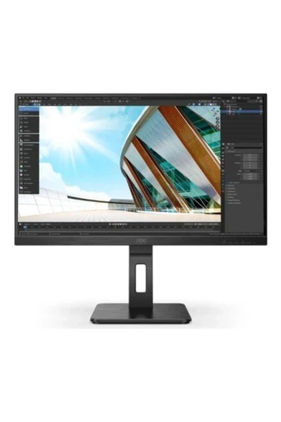 Aoc 27P2Q 27" 4ms, 75Hz, Full Hd, IPS Panel, Analog, Dvı, Hdmı, Dp, Usb, Pivot, Dahili Hoparlör Monitör ürün görseli 1