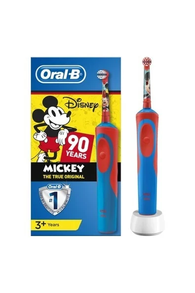 Oral-B Mickey Mouse Şarj Edilebilir Diş Fırçası 3+ Yaş + 2'li Yedek Başlık ürün görseli 1