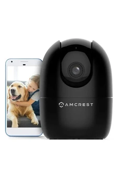 Amcrest 1080P Wifi Kamera İç Mekan Köpek Kamerası ASH21-B (Black) ürün görseli 1