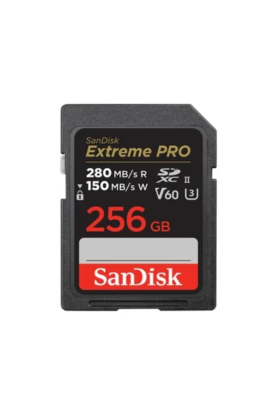 SanDisk Extreme PRO 256GB V60 SD cards ürün görseli 1