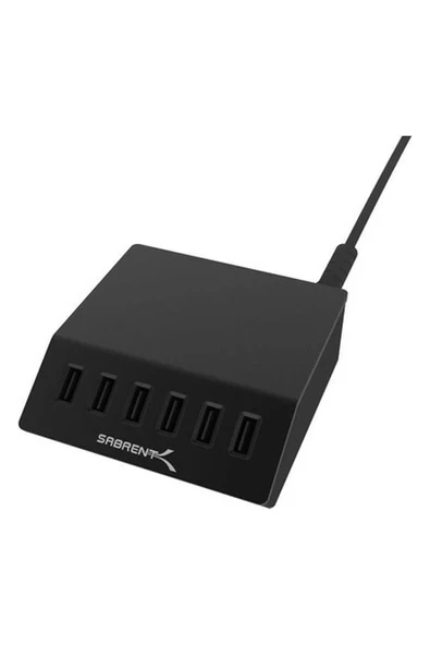 Sabrent 100 Watt Çoklu Bağlantı Noktalı USB Hızlı Şarj Cihazı (Ax-Adpd) 6-Port ürün görseli 1
