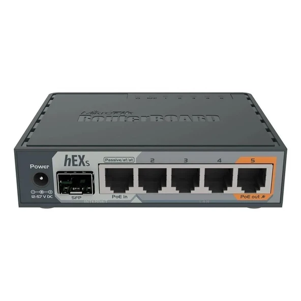 Mikrotik hEX S Ethernet LAN Siyah Kablolu Yönlendirici ürün görseli 1