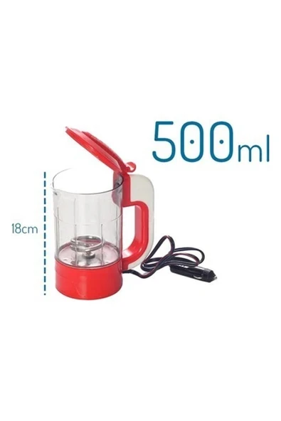 24V Termo Resistanslı Oto Su Isıtıcı 500ML Kırmızı Güvenilir ve Hızlı Isıtma ürün görseli 1