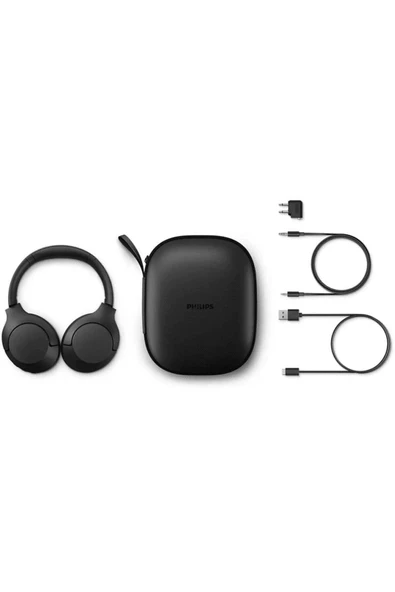 Philips TAH8506BK  Bt Anc Pro Kulak Üstü Kulaklık 60H Dokunmatik Hi-Res Siyah ürün görseli 1